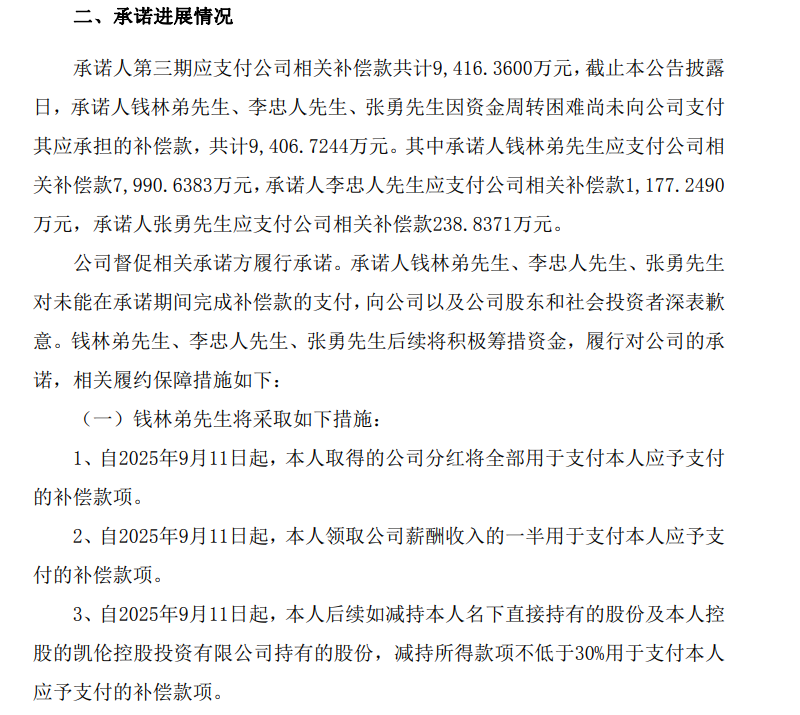 狼狈的兜底承诺：**防水董事长成了“冤大头”