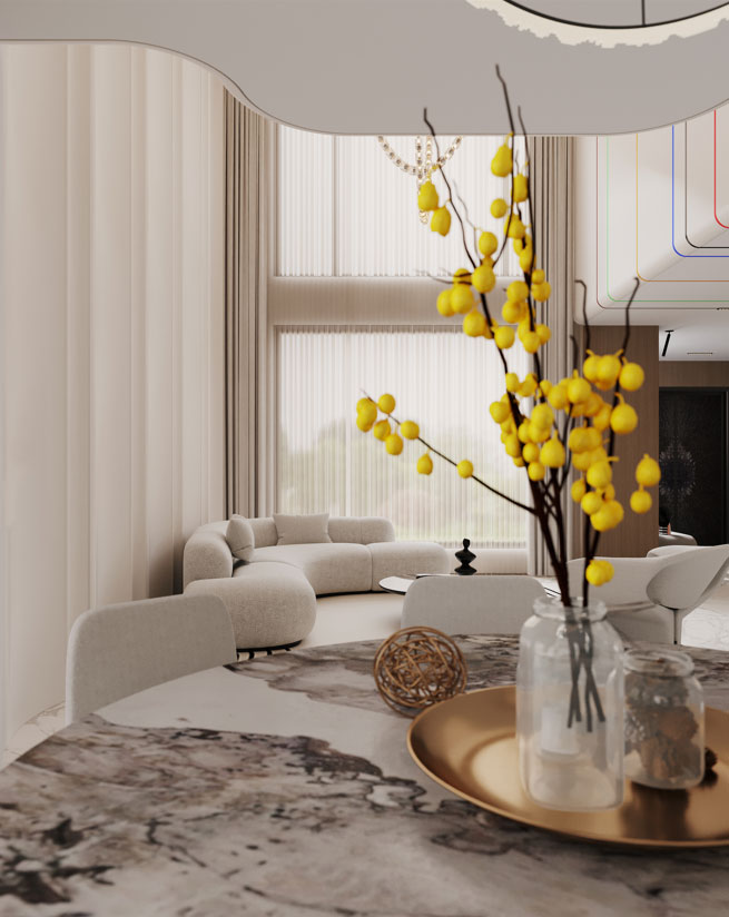 空间意境：极简底色下的“温润奢华与光影诗