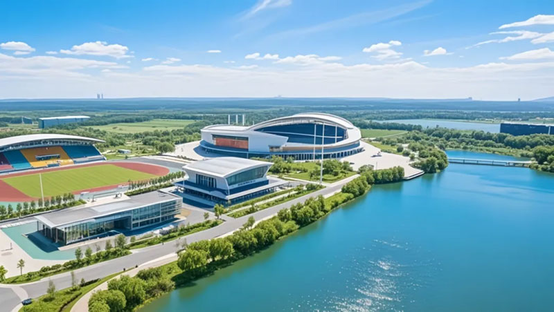 以科技之力筑就体育新地标 三棵树工业涂料护航广安奥体中心