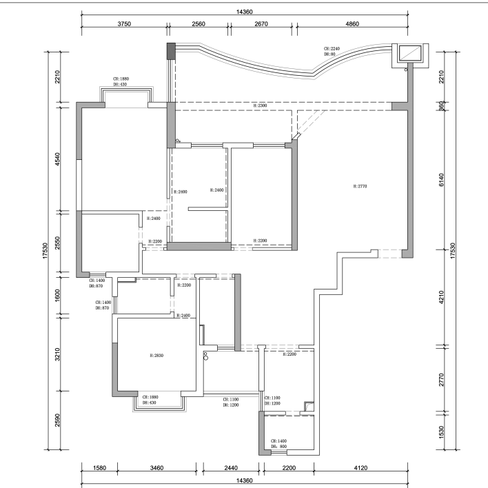 引光入室+灵动动线，重塑空间格局！轩怡家装180㎡现代风格新作满分落地